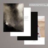 "Bambusa" - Table Numbers in Almond by Anastasia Makarova - Back of Card Options