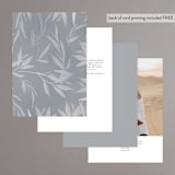 "Orient Garden" - Table Numbers in Saffron by Vera Lim - Back of Card Options