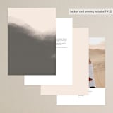 "Ink Blossoms" - Table Numbers in Red Tone by Ani Somi - Back of Card Options