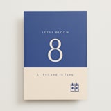 "two toned" - Table Numbers in Marseille Bleu by Deborah Chou - Front