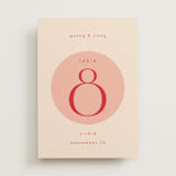 "Unity" - Table Numbers in Blossom by Hudson meet Rose - Front