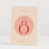 "Unity" - Table Numbers in Blossom by Hudson meet Rose - Folded