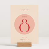 "Unity" - Table Numbers in Blossom by Hudson meet Rose - Displayed (stand not included)