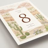 "Westward" - Table Numbers in Red Rock by Paper Sun Studio - Detail