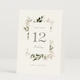 "Grace" - Table Numbers in Porcelain by Leah Bisch - Folded