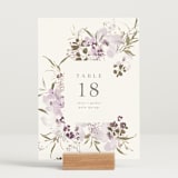 "Meadow Burst" - Table Numbers in Lilac by Grace Kreinbrink - Displayed (stand not included)