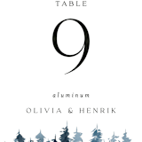 "Airy Mountain" - Table Numbers in Air by Janean Hinger - Detail