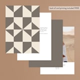 "Formal Elegance" - Table Numbers in Latte by Morgan Kendall - Back of Card Options