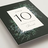 "Juniper" - Table Numbers in Emerald by Kate Ahn - Detail