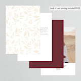 "Moment" - Table Numbers in Rose by Erin German - Back of Card Options
