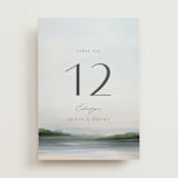 "Calm Water" - Table Numbers in Sky by Nicole Walsh - Front