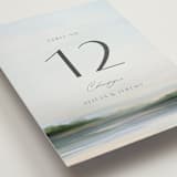 "Calm Water" - Table Numbers in Sky by Nicole Walsh - Detail