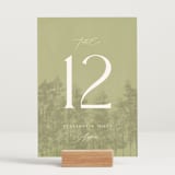 "Aspen" - Table Numbers in Lake by Robert and Stella - Displayed (stand not included)