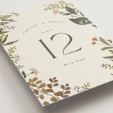 "Ellsworth" - Table Numbers in Natural by Jennifer Wick - Detail