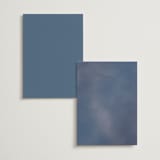 "Nouveau Frame" - Table Numbers in Delphinium by Ashley DeMeyere - Back of Card Options