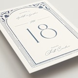 "Nouveau Frame" - Table Numbers in Delphinium by Ashley DeMeyere - Detail