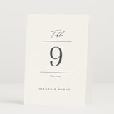 "Sector" - Table Numbers in Snow by Kaydi Bishop - Folded