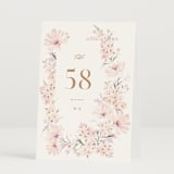 "kosmos" - Table Numbers in Cotton Candy by Phrosné Barwood - Folded