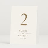 "Soft Sprigs" - Table Numbers in Champagne by Jennifer Postorino - Folded