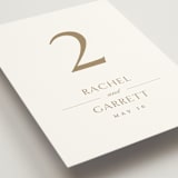 "Soft Sprigs" - Table Numbers in Champagne by Jennifer Postorino - Detail