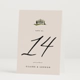 "Tuscan Hill" - Table Numbers in Creme by Kate Ahn - Folded