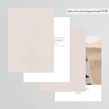 "Eclectic" - Table Numbers in Dusty Rose by Vera Lim - Back of Card Options