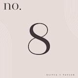 "Eclectic" - Table Numbers in Dusty Rose by Vera Lim - Detail