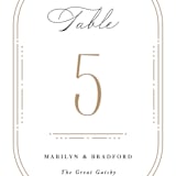 "Encapsulated" - Table Numbers in Black Tie by Hooray Creative - Detail