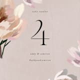 "Chalk Floral" - Table Numbers in Dove by Olivia Kanaley Inman - Detail