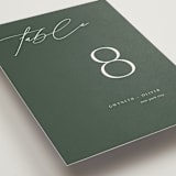 "Flip" - Table Numbers in Forest by Kelly Schmidt - Detail