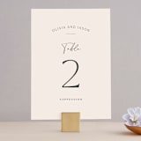 "Splendid" - Table Numbers in Ecru by Sandra Picco Design - Front