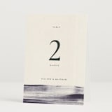 "Stillness" - Table Numbers in Horizon by Sumak Studio - Folded