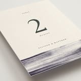 "Stillness" - Table Numbers in Horizon by Sumak Studio - Detail