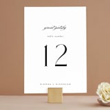 "More Than Words" - Table Numbers in Bridal White by Design Lotus - Front