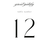 "More Than Words" - Table Numbers in Bridal White by Design Lotus - Detail