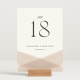 "Getaway" - Table Numbers in Snow by Erin L. Wilson - Displayed (stand not included)