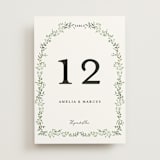 "Monogramed Arch" - Table Numbers in Mojito by Susan Moyal - Front