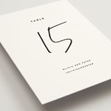 "Signed" - Table Numbers in Cloud by JoAnn Jinks - Detail