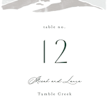"Foothills" - Table Numbers in Grass by Alethea and Ruth - Detail