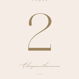 "Understated Elegance" - Table Numbers in Buttercream by Brandy Folse - Detail