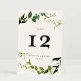 "Greenery" - Table Numbers in Fern by Susan Moyal - Folded