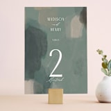 "Verdant" - Table Numbers in Moss by Nicoletta Savod - Front