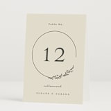 "Branched" - Table Numbers in Almond by Brianne Larsen - Folded
