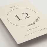 "Branched" - Table Numbers in Almond by Brianne Larsen - Detail