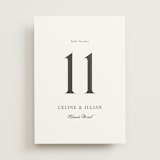 "CELINE" - Table Numbers in Opal by Melanie Kosuge - Front
