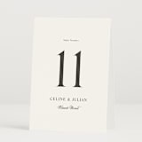 "CELINE" - Table Numbers in Opal by Melanie Kosuge - Folded