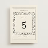 "Hansen" - Table Numbers in Almond by Stephanie Hawkes - Front