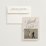 "Mirin" - Wedding Thank You Cards in Linen by Kate Ahn - Front
