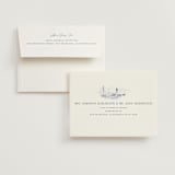"Coastal Toile" - Wedding Thank You Cards in Periwinkle by Jenna Holcomb - FREE Recipient Addressing
