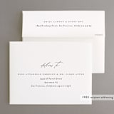 "Softly Swept" - Wedding Thank You Cards in Ivory by Carolyn Nicks - FREE Recipient Addressing